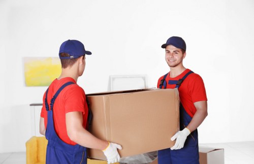 Unpacking service setting up rooms in a Wimbledon property