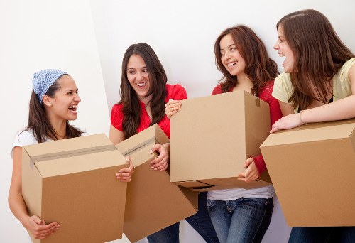 Careful packing and loading for a Wimbledon home move
