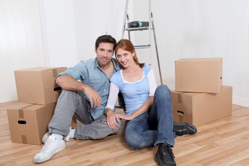 Wimbledon man and van loading furniture for a home or business job