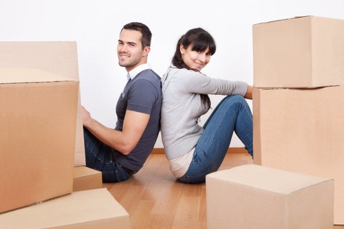 Sustainable moving service with charity donation items