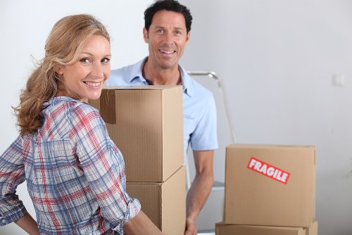 Packing office furniture and equipment for relocation in Wimbledon