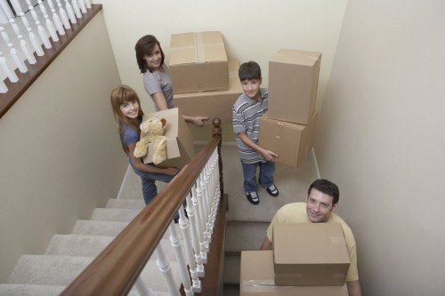 Packing and loading furniture into a removal van in Wimbledon